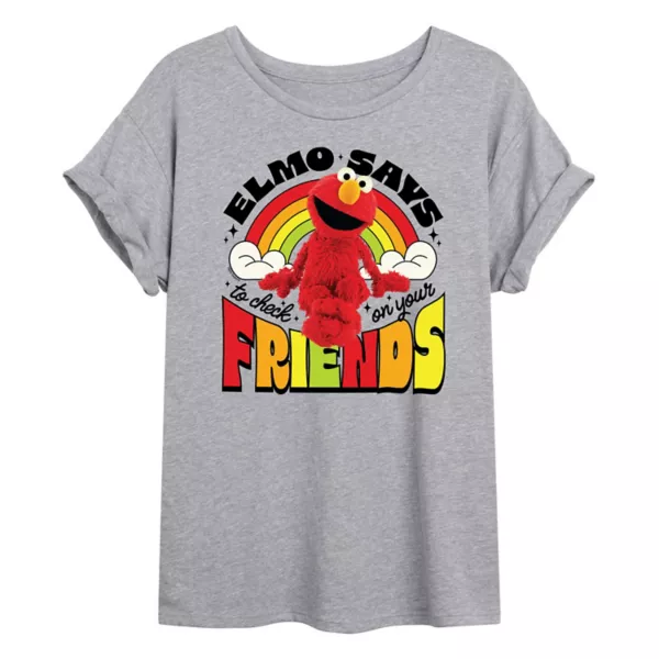 Футболка большого размера с изображением улицы Сезам и Элмо в стиле «друзей» для юниоров Licensed Character, серый
Футболка большого размера с изображением улицы Сезам и Элмо в стиле «друзей» для юниоров Licensed Character, серый