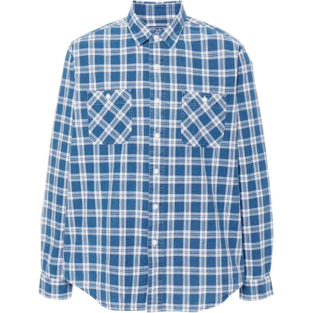 Рубашка поло с пуговицами Ralph Lauren, синяя
Рубашка поло с пуговицами Ralph Lauren, синяя