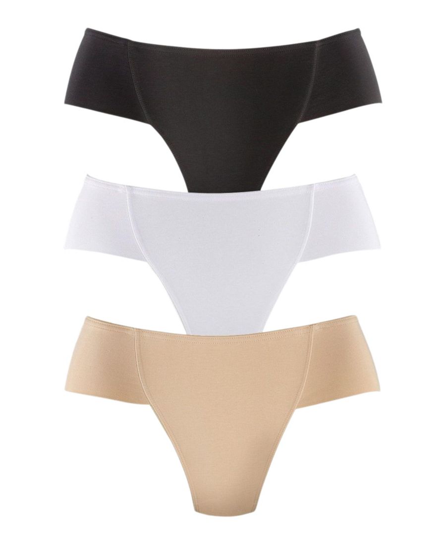 Женские корректирующие трусики-стринги (3 шт) - бежевые, черные и белые LASCANA, Tan & black & white
Женские корректирующие трусики-стринги (3 шт) - бежевые, черные и белые LASCANA, Tan & black & white