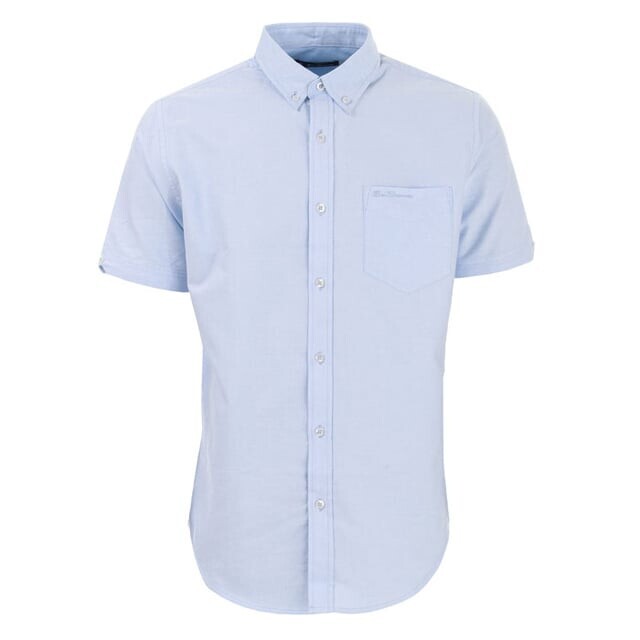 Оксфордская рубашка с короткими рукавами Ben Sherman, синий 
Оксфордская рубашка с короткими рукавами Ben Sherman, синий