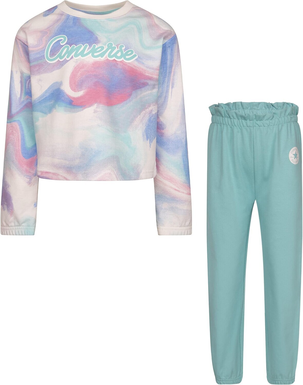 Детский набор Converse Crew Neck Sweatshirt and Joggers Two-Piece Set, цвет Light Aqua
Детский набор Converse Crew Neck Sweatshirt and Joggers Two-Piece Set, цвет Light Aqua