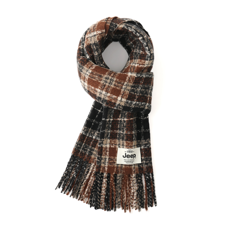 Вязаный шарф Unisex Jeep, черный coffee
Вязаный шарф Unisex Jeep, черный coffee