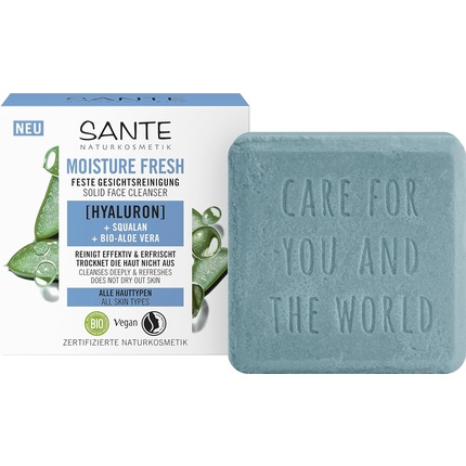 Увлажняющее свежее твердое очищающее средство для лица - Очищающее Sante Naturkosmetik 
Увлажняющее свежее твердое очищающее средство для лица - Очищающее Sante Naturkosmetik
