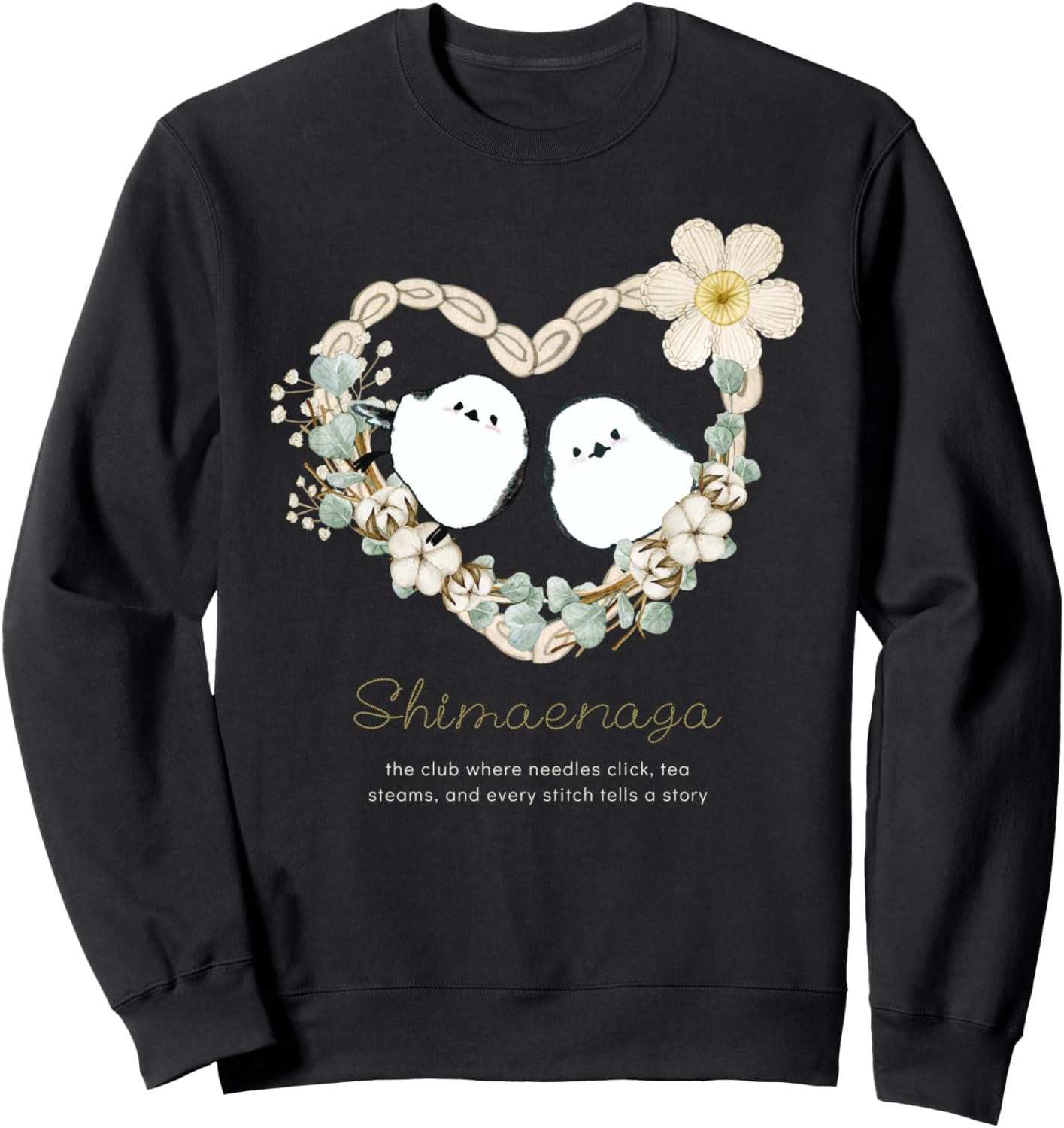 Симаэнага, Цветочный мотив, Толстовка с изображением диких птиц Хоккайдо Illustrator Endo Omame Shimaenaga, черный
Симаэнага, Цветочный мотив, Толстовка с изображением диких птиц Хоккайдо Illustrator Endo Omame Shimaenaga, черный