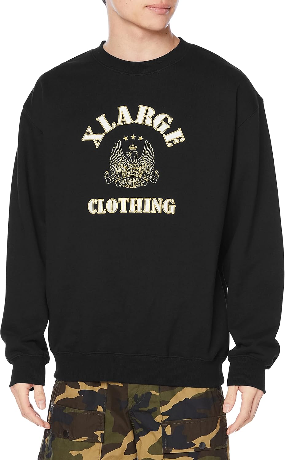 Мужская толстовка с круглым вырезом и эмблемой орла Xlarge, черный
Мужская толстовка с круглым вырезом и эмблемой орла Xlarge, черный