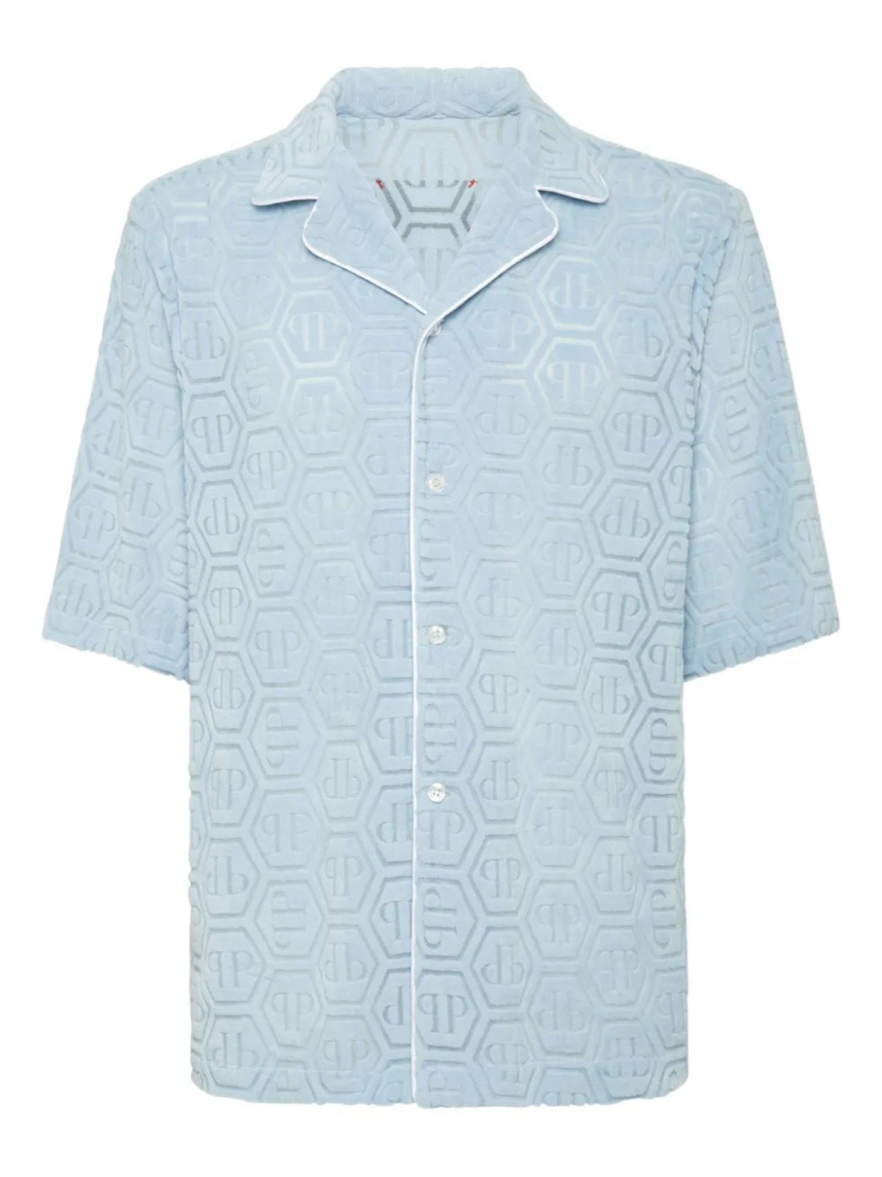 Рубашка для боулинга с жаккардовой монограммой Philipp Plein, синий
Рубашка для боулинга с жаккардовой монограммой Philipp Plein, синий