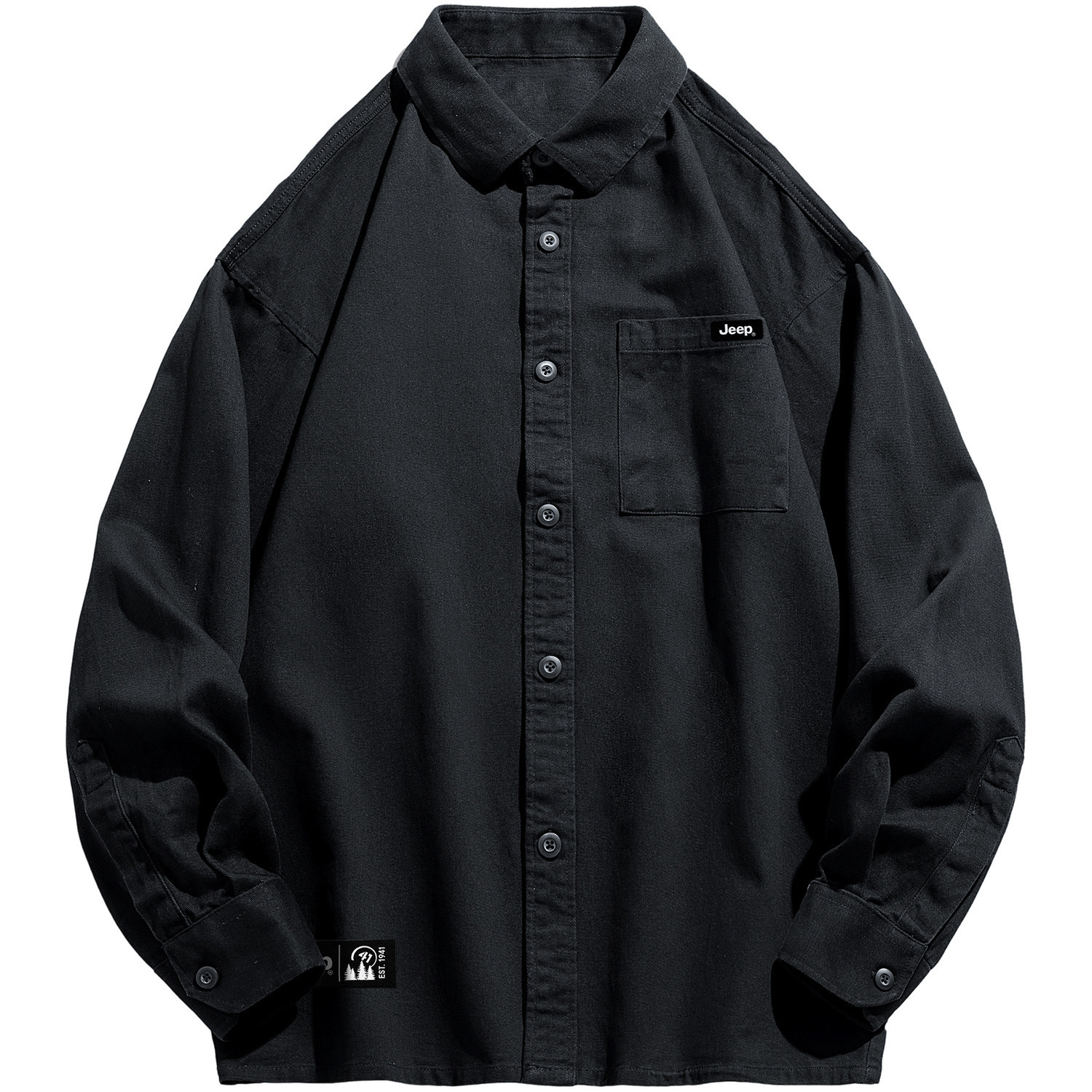 Рубашка унисекс Jeep, черный
Рубашка унисекс Jeep, черный