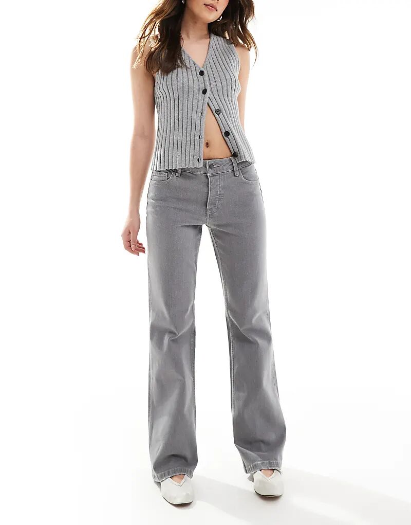 Джинсы Stradivarius STR клеш серого цвета
Джинсы Stradivarius STR клеш серого цвета