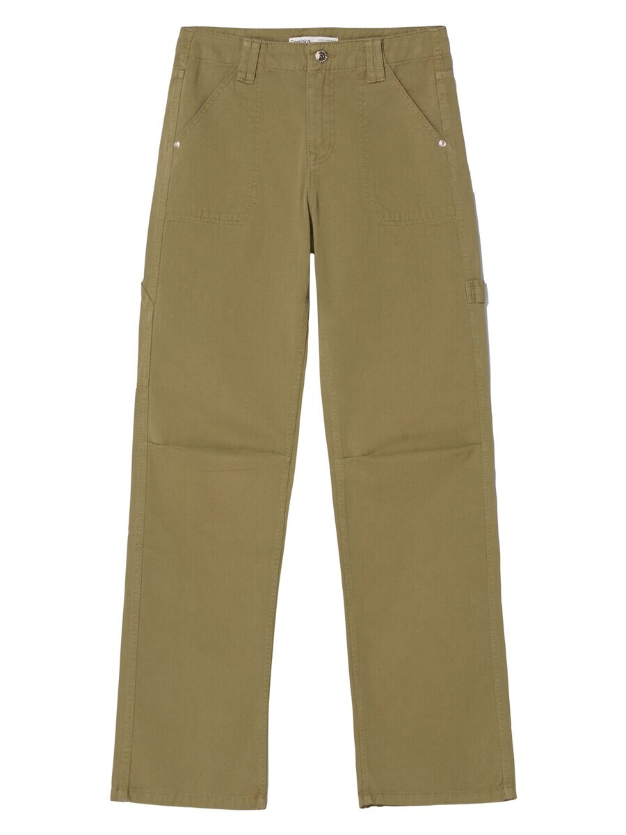 Свободные брюки Bershka, оливковый
Свободные брюки Bershka, оливковый