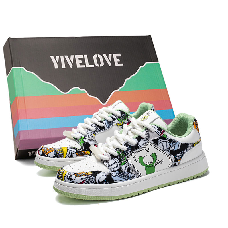 YIVELOVE Антискользящие износостойкие низкие скейтерские кроссовки мужские - белый мультиколор, цвет White Multicolor
YIVELOVE Антискользящие износостойкие низкие скейтерские кроссовки мужские - белый мультиколор, цвет White Multicolor