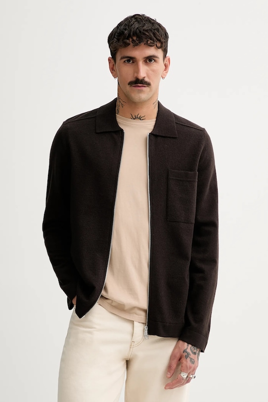 Кардиган с шерстью Marc O'Polo, коричневый
Кардиган с шерстью Marc O'Polo, коричневый