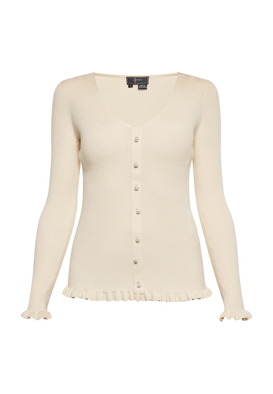 Вязаный кардиган faina Knit Cardigan, слоновая кость
Вязаный кардиган faina Knit Cardigan, слоновая кость