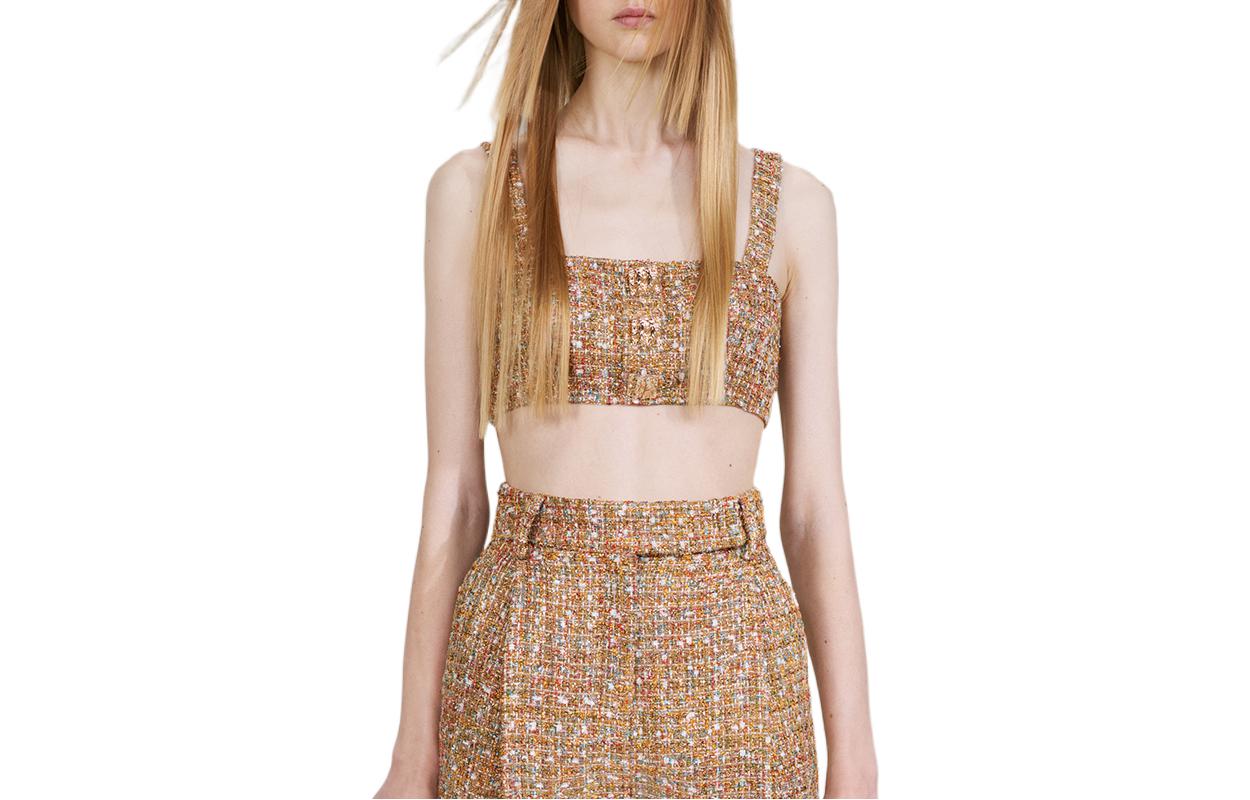 Футболка-майка Self-portrait верблюжьего золотого цвета
Футболка-майка Self-portrait верблюжьего золотого цвета