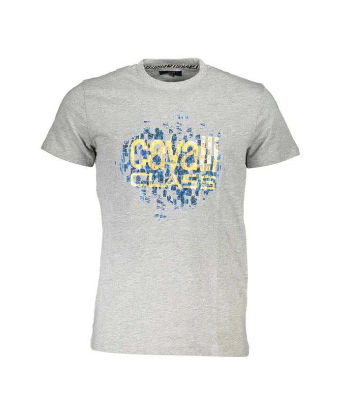 Мужская коричневая хлопковая футболка Cavalli Class, серый
Мужская коричневая хлопковая футболка Cavalli Class, серый