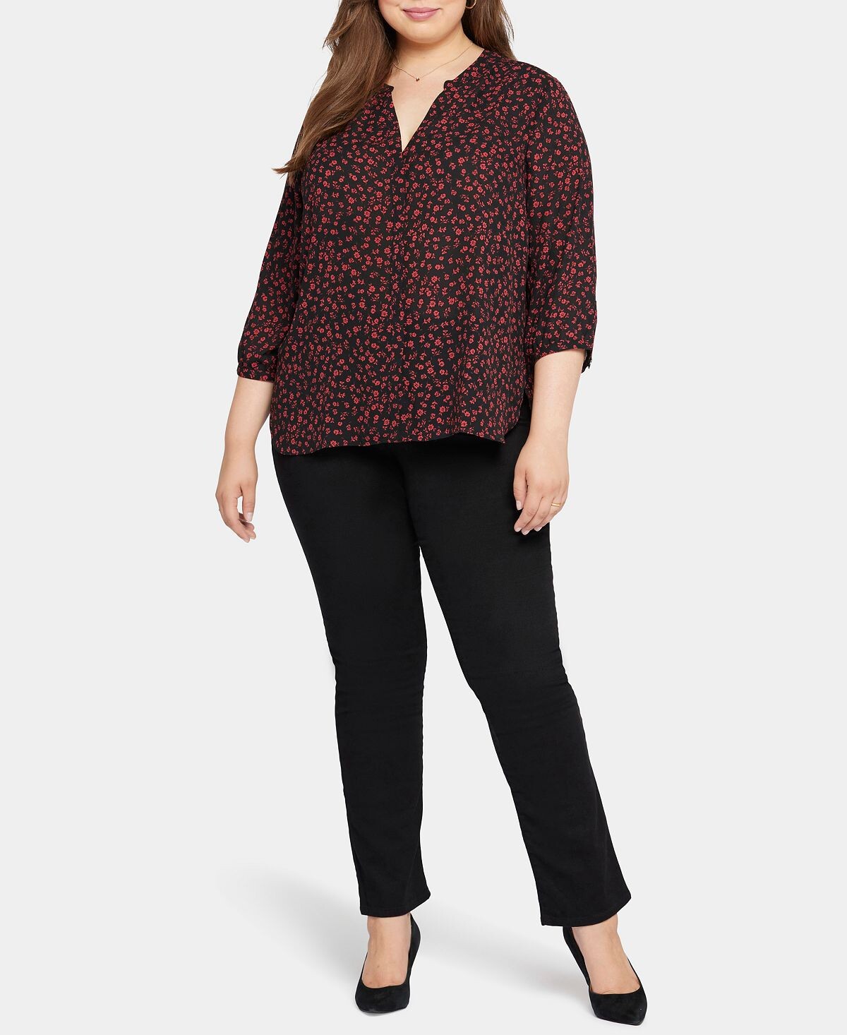 Блузка больших размеров с защипами NYDJ
Блузка больших размеров с защипами NYDJ