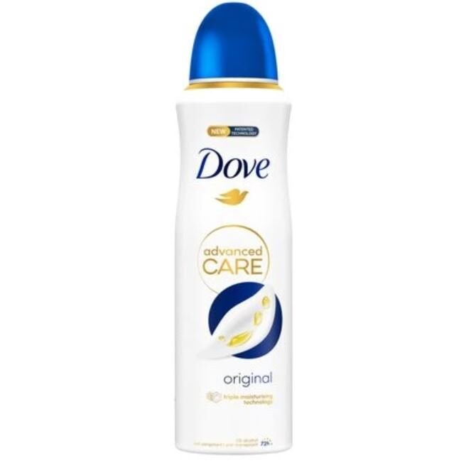 Dove, Advanced Care Original, аэрозоль-антиперспирант, 200 мл
Dove, Advanced Care Original, аэрозоль-антиперспирант, 200 мл