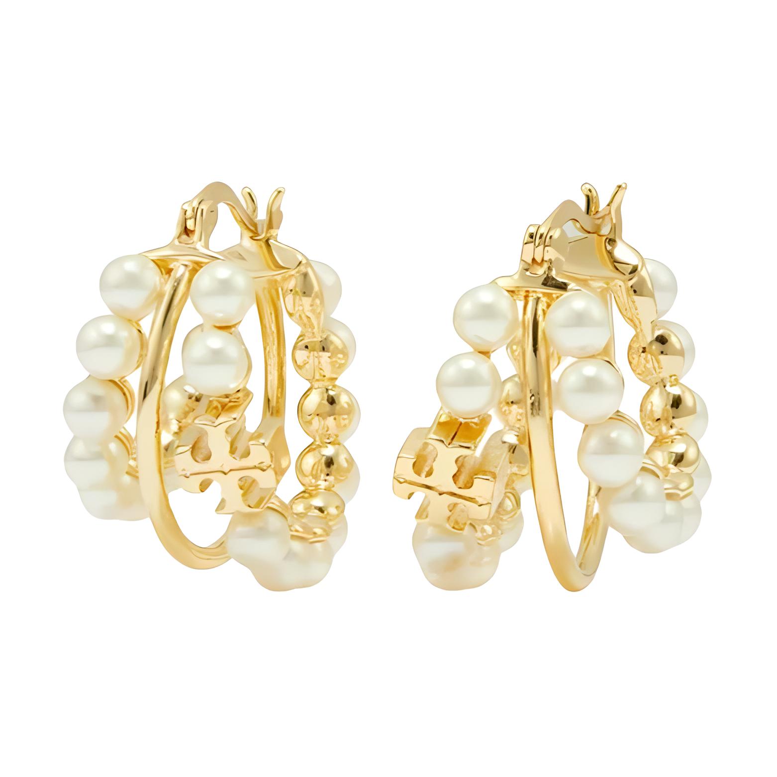 Сережки с жемчужными деталями TORY BURCH
Сережки с жемчужными деталями TORY BURCH