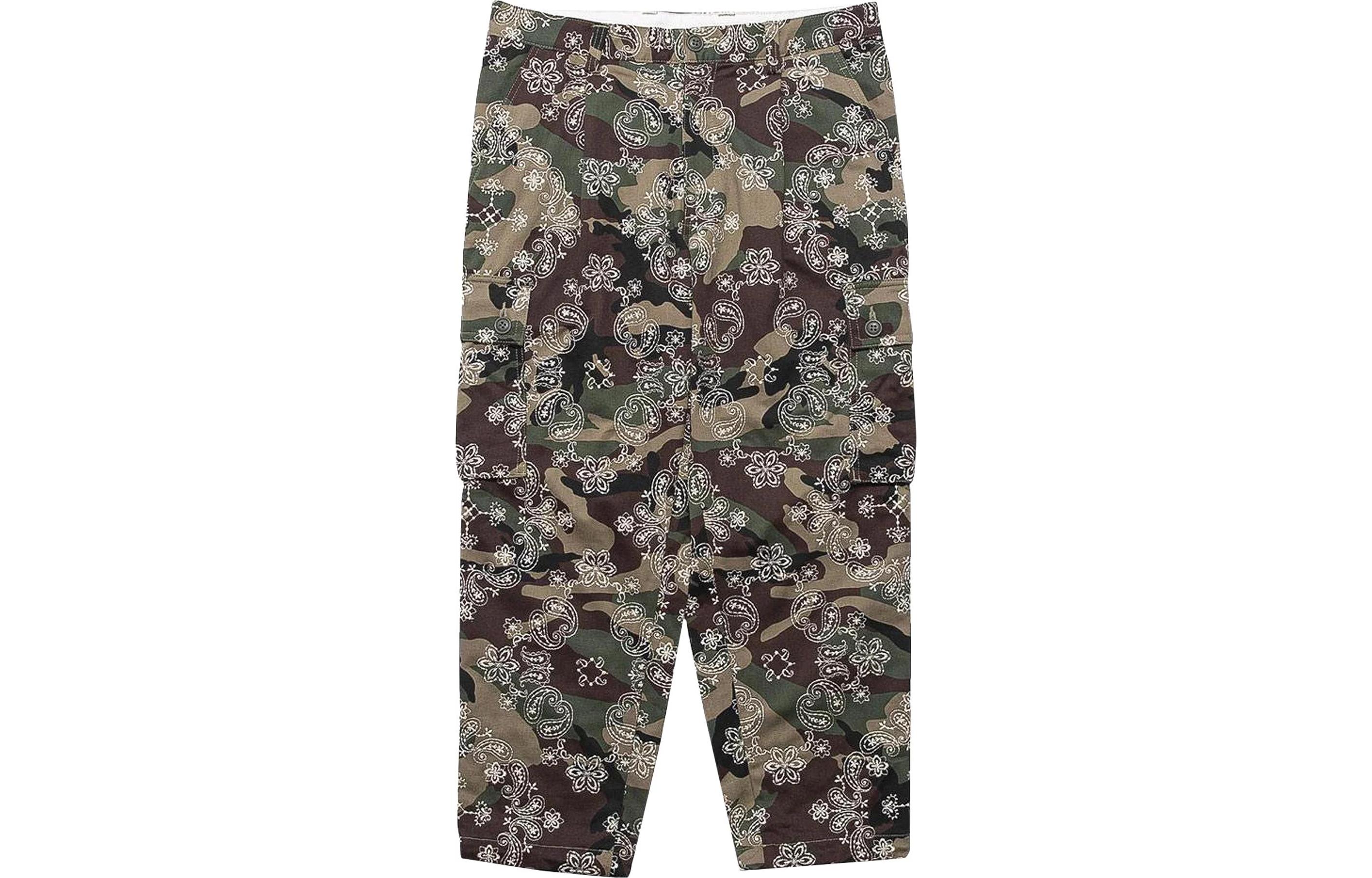 Вышитые брюки с 6 карманами в стиле пейсли CLOT, мультиколор
Вышитые брюки с 6 карманами в стиле пейсли CLOT, мультиколор