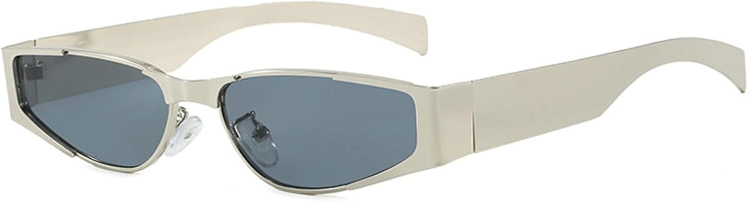 Ретро маленькие металлические солнцезащитные очки «кошачий глаз» для женщин, модные трендовые мужские синие солнцезащитные очки с защитой от УФ-излучения UV400 mincl, Silver Black
Ретро маленькие металлические солнцезащитные очки «кошачий глаз» для женщин, модные трендовые мужские синие солнцезащитные очки с защитой от УФ-излучения UV400 mincl, Silver Black