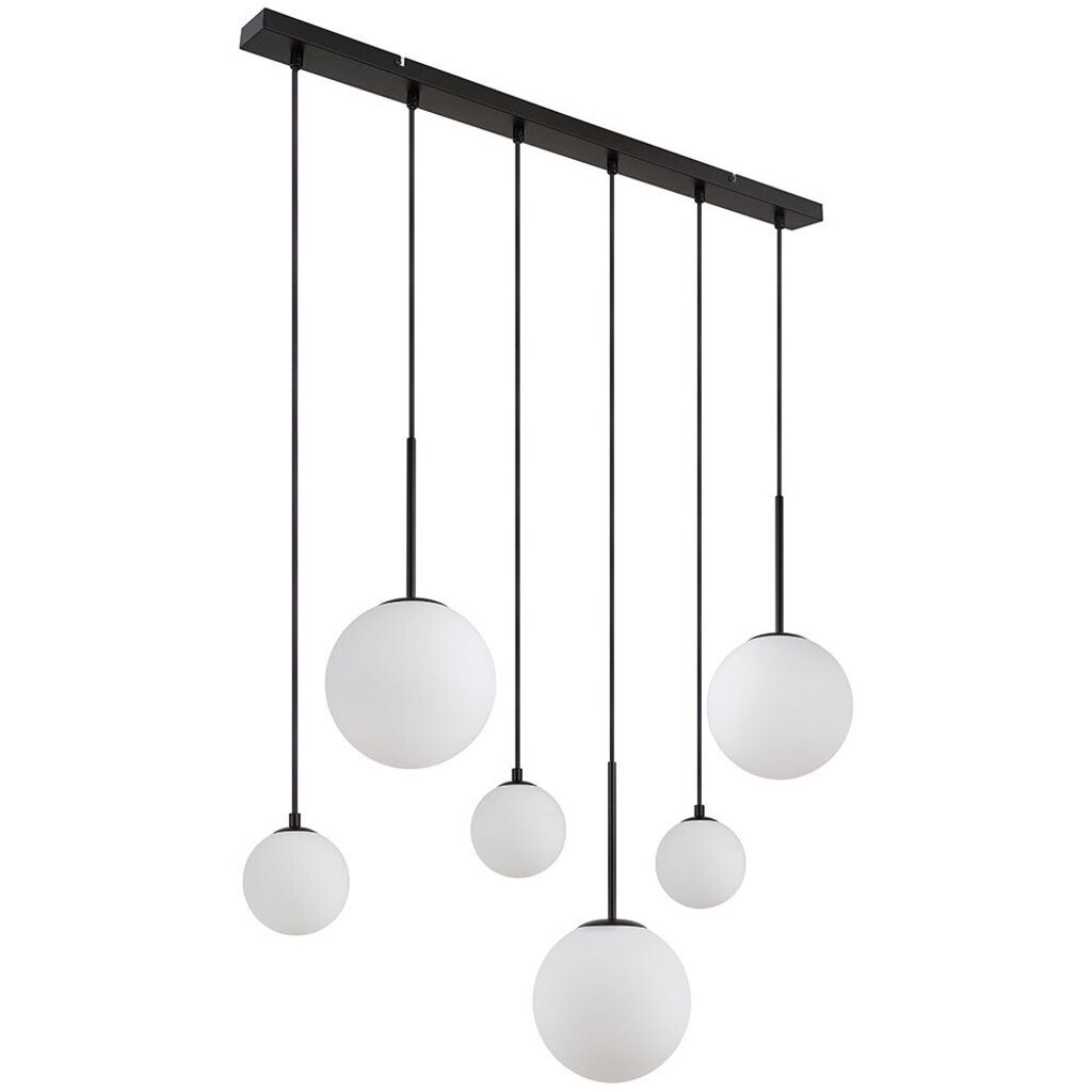 Черный подвесной светильник, шарики из опалового стекла, В 117 см. Globo Lighting
Черный подвесной светильник, шарики из опалового стекла, В 117 см. Globo Lighting