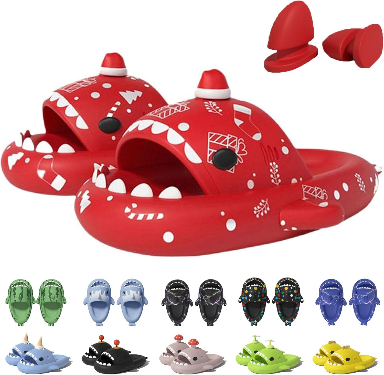 Шлепанцы в форме акулы в рожке мороженого Jfxgjuv, красный
Шлепанцы в форме акулы в рожке мороженого Jfxgjuv, красный