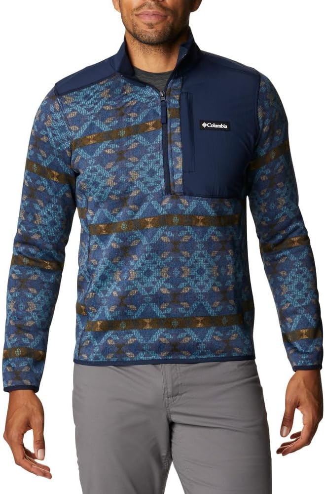 Columbia мужская толстовка Weather Printed Half Zip, Canyon Blue Blanket Print/Collegiate Navy
Columbia мужская толстовка Weather Printed Half Zip, Canyon Blue Blanket Print/Collegiate Navy