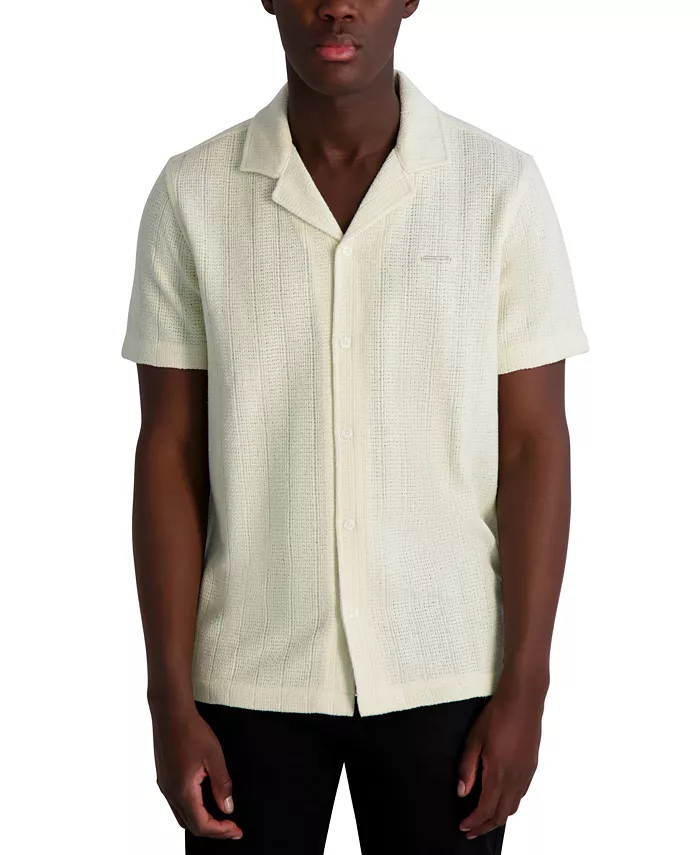 Мужская рубашка с коротким рукавом из трикотажа и ткани KARL LAGERFELD PARIS, коричневый/бежевый
Мужская рубашка с коротким рукавом из трикотажа и ткани KARL LAGERFELD PARIS, коричневый/бежевый