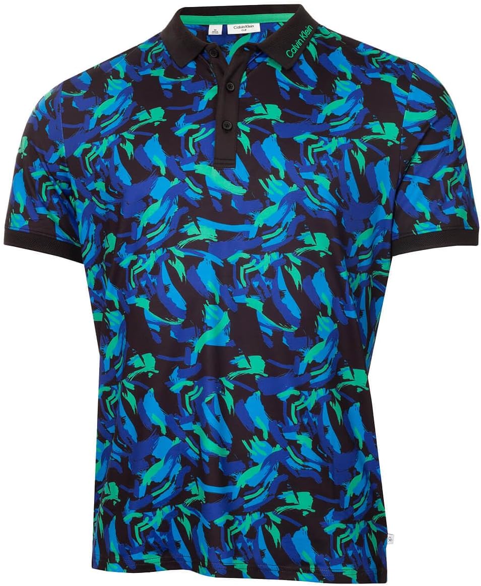Мужская легкая дышащая рубашка-поло для гольфа Calvin Klein с принтом кисти, Brushstroke Print
Мужская легкая дышащая рубашка-поло для гольфа Calvin Klein с принтом кисти, Brushstroke Print