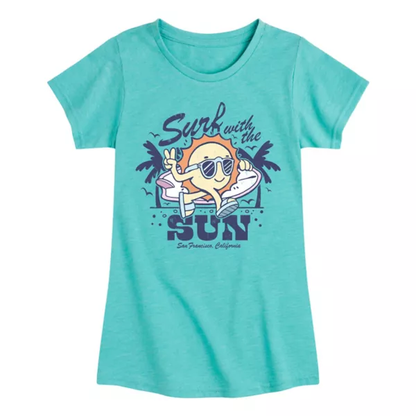 Футболка с принтом «Surfing with the Sun» для девочек 7–16 лет Licensed Character, синий
Футболка с принтом «Surfing with the Sun» для девочек 7–16 лет Licensed Character, синий