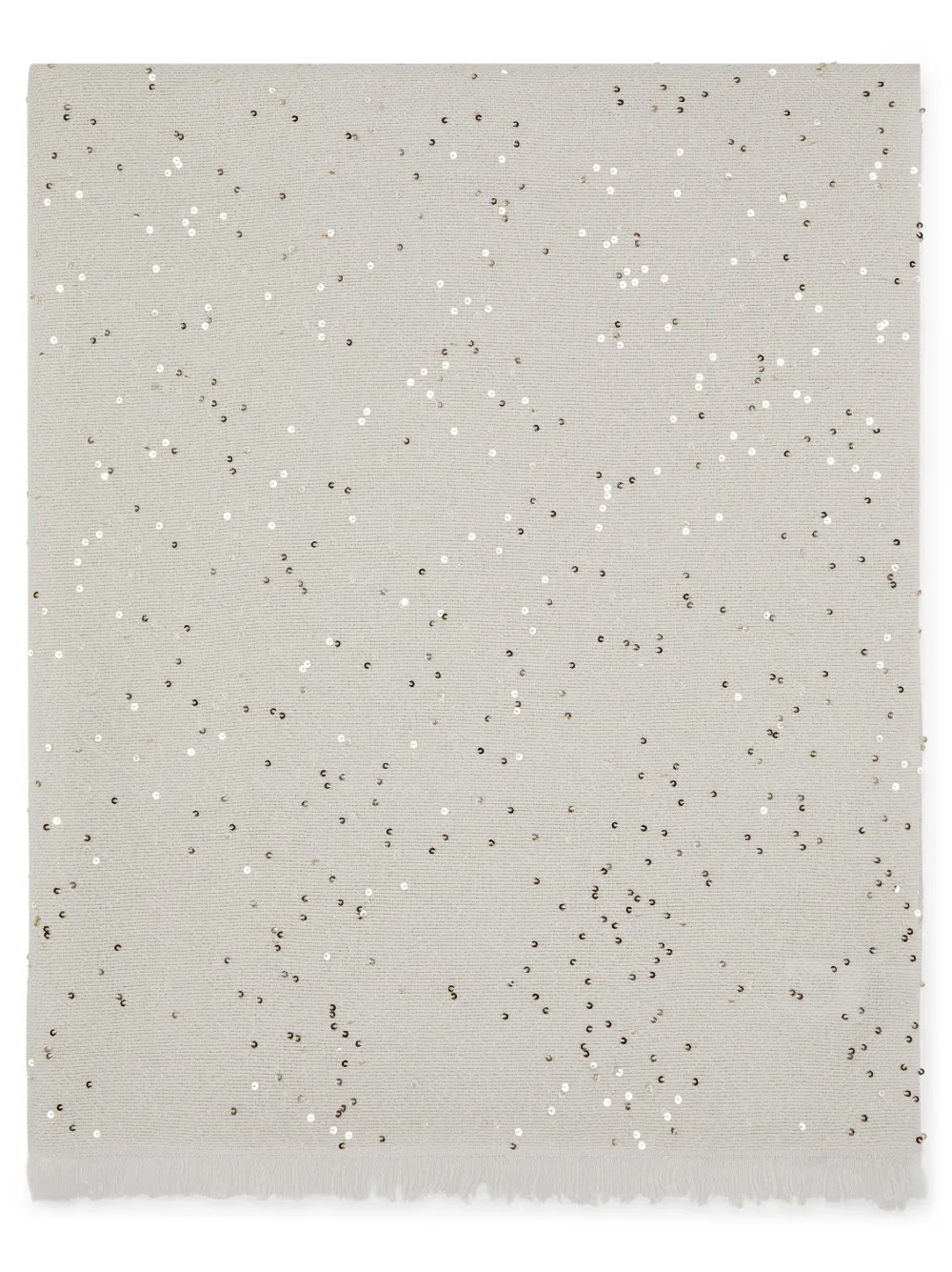 Кашемировый шарф с пайетками Brunello Cucinelli, нейтральный
Кашемировый шарф с пайетками Brunello Cucinelli, нейтральный