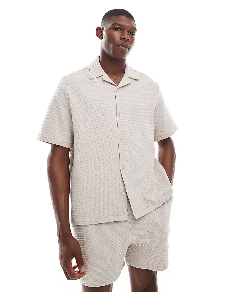 Пижамный комплект ASOS DESIGN серого цвета с вафельной тканью
Пижамный комплект ASOS DESIGN серого цвета с вафельной тканью