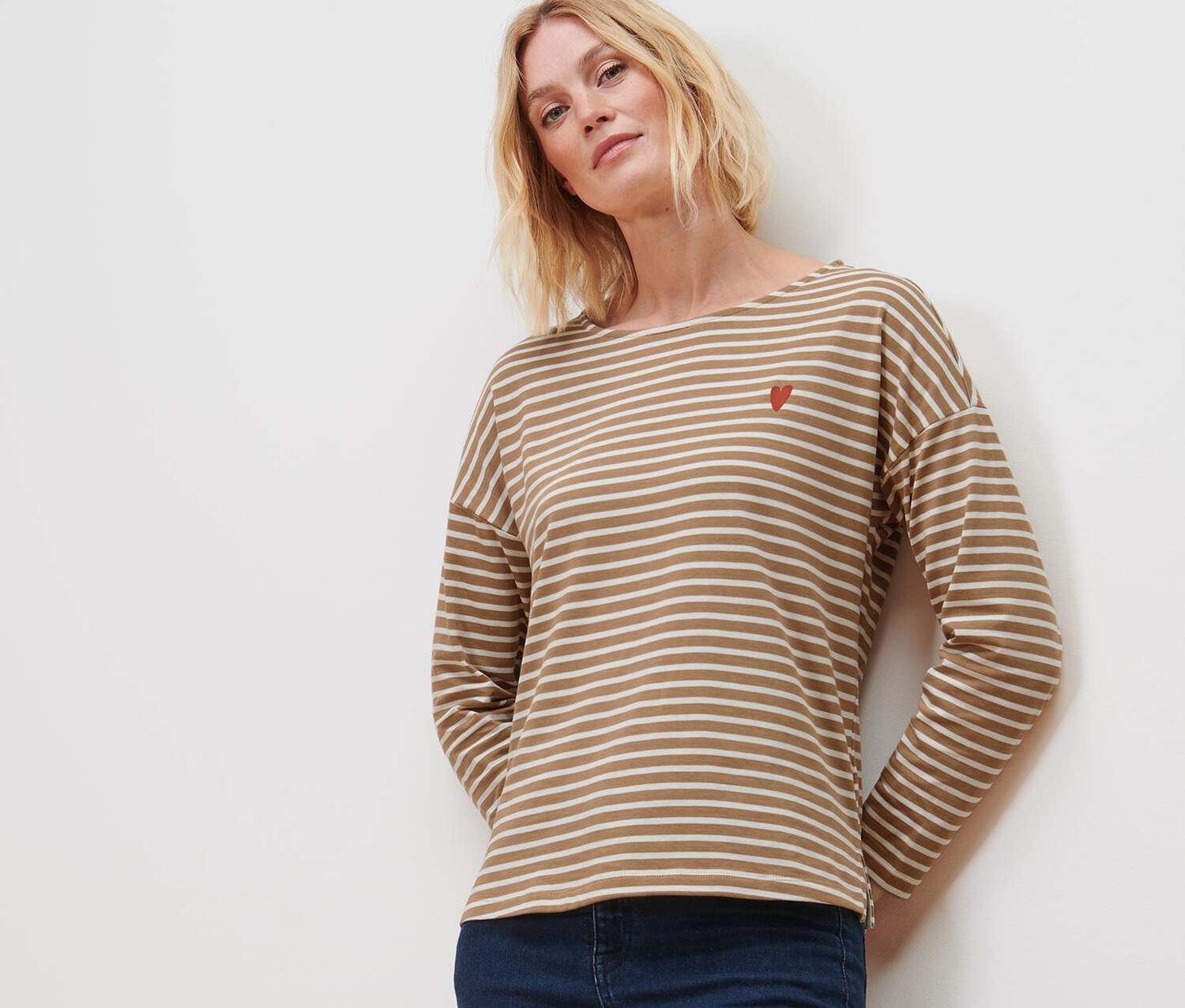 Полосатая рубашка с длинными рукавами Tchibo
Полосатая рубашка с длинными рукавами Tchibo