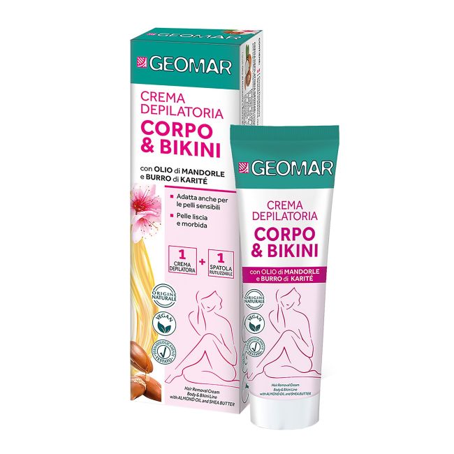 Крем для депиляции тела и зоны бикини Corpo & bikini Geomar, 150 мл
Крем для депиляции тела и зоны бикини Corpo & bikini Geomar, 150 мл