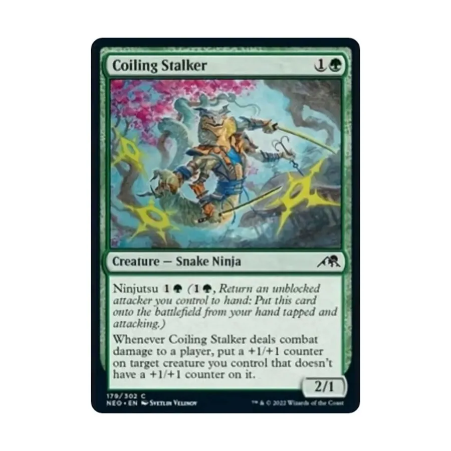 CCG Извивающийся Сталкер (C) (фольга), MTG - Kamigawa : Neon Dynasty
CCG Извивающийся Сталкер (C) (фольга), MTG - Kamigawa : Neon Dynasty