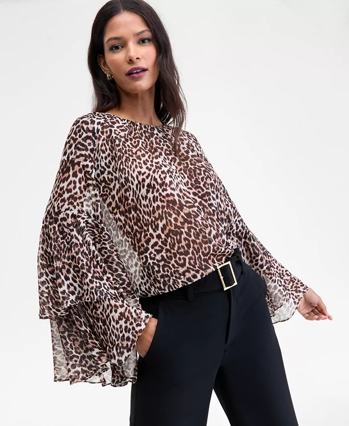 Женская блузка с воланами и расклешенными рукавами, P/XS-3X I.N.C. International Concepts
Женская блузка с воланами и расклешенными рукавами, P/XS-3X I.N.C. International Concepts