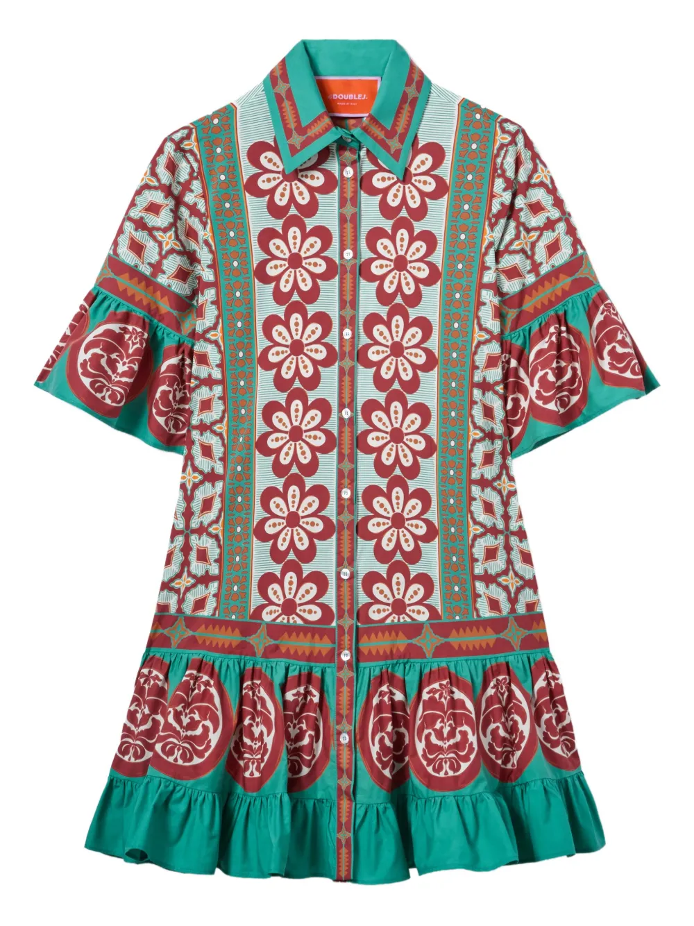 Платье мини Choux с оборками и цветочным принтом La DoubleJ, зеленый
Платье мини Choux с оборками и цветочным принтом La DoubleJ, зеленый