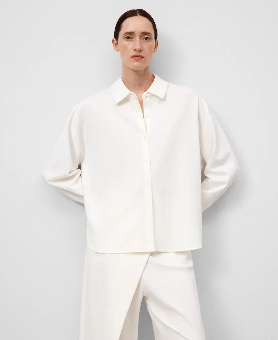 Женская трикотажная рубашка с отложным воротником Adolfo Dominguez, белый
Женская трикотажная рубашка с отложным воротником Adolfo Dominguez, белый