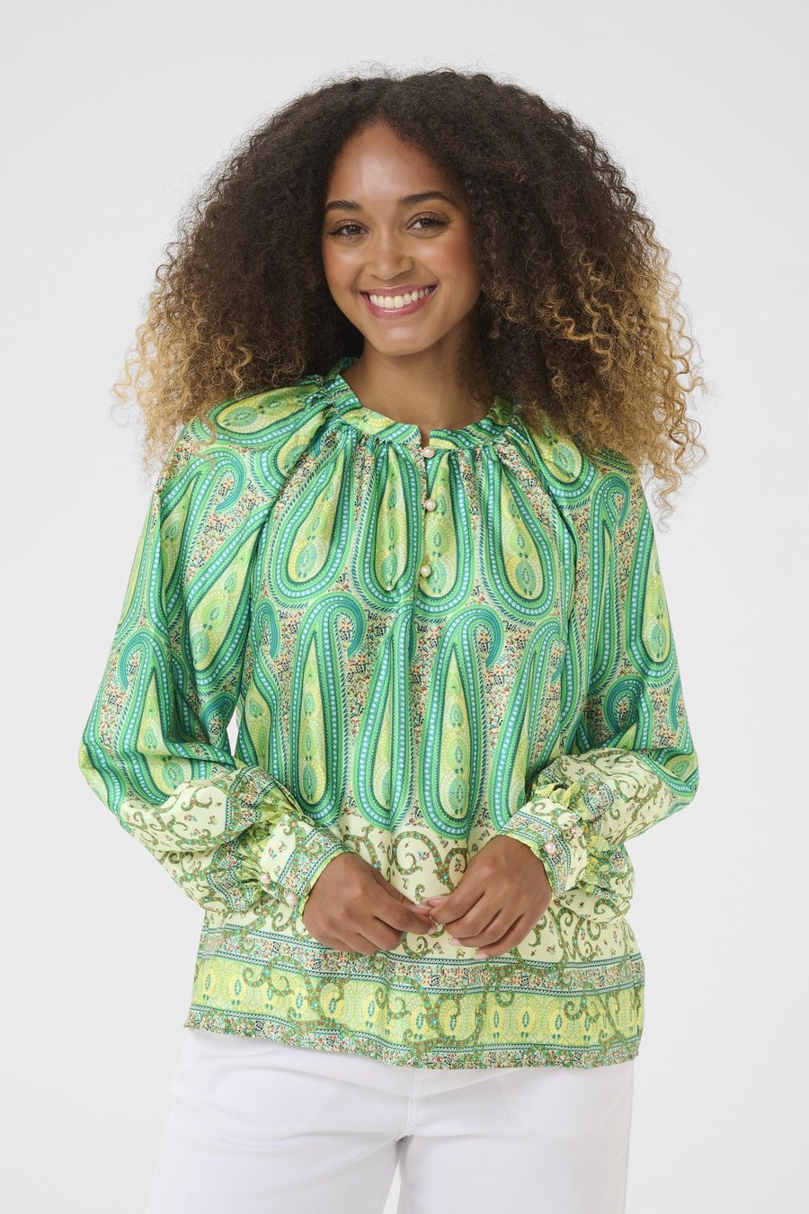 Блуза Cream CRAMINA PRINTED, Green Paisley Border/Green
Блуза Cream CRAMINA PRINTED, Green Paisley Border/Green