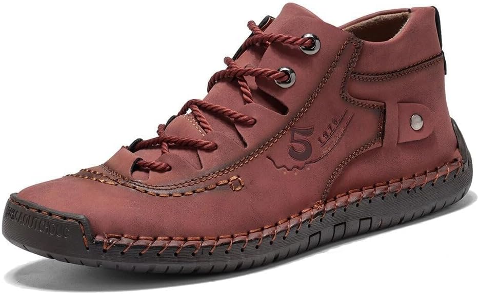 Мужские повседневные кожаные туфли Челси Ботинки на щиколотку Легкие лоферы средней высоты Снаружи с шнуровкой Для ходьбы и вождения Voceco, красный
Мужские повседневные кожаные туфли Челси Ботинки на щиколотку Легкие лоферы средней высоты Снаружи с шнуровкой Для ходьбы и вождения Voceco, красный