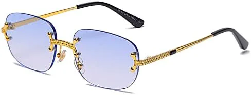 Популярные маленькие прямоугольные солнцезащитные очки в стиле ретро, без оправы, с зеркальным покрытием, защита от УФ-излучения UV400 MTZJH, Blue Gradient
Популярные маленькие прямоугольные солнцезащитные очки в стиле ретро, без оправы, с зеркальным покрытием, защита от УФ-излучения UV400 MTZJH, Blue Gradient