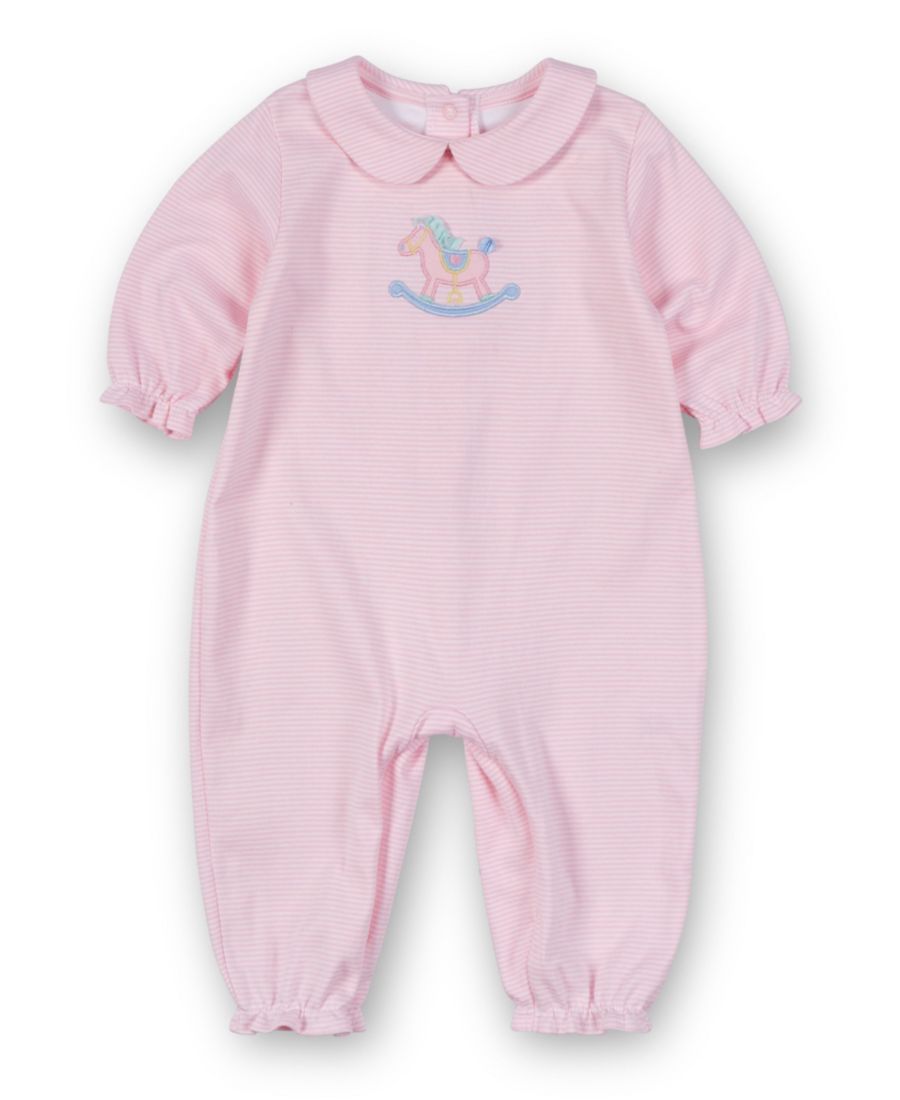 Детский полосатый вязаный комбинезончик для девочек с лошадкой-качалкой Florence Eiseman, Pink, white
Детский полосатый вязаный комбинезончик для девочек с лошадкой-качалкой Florence Eiseman, Pink, white