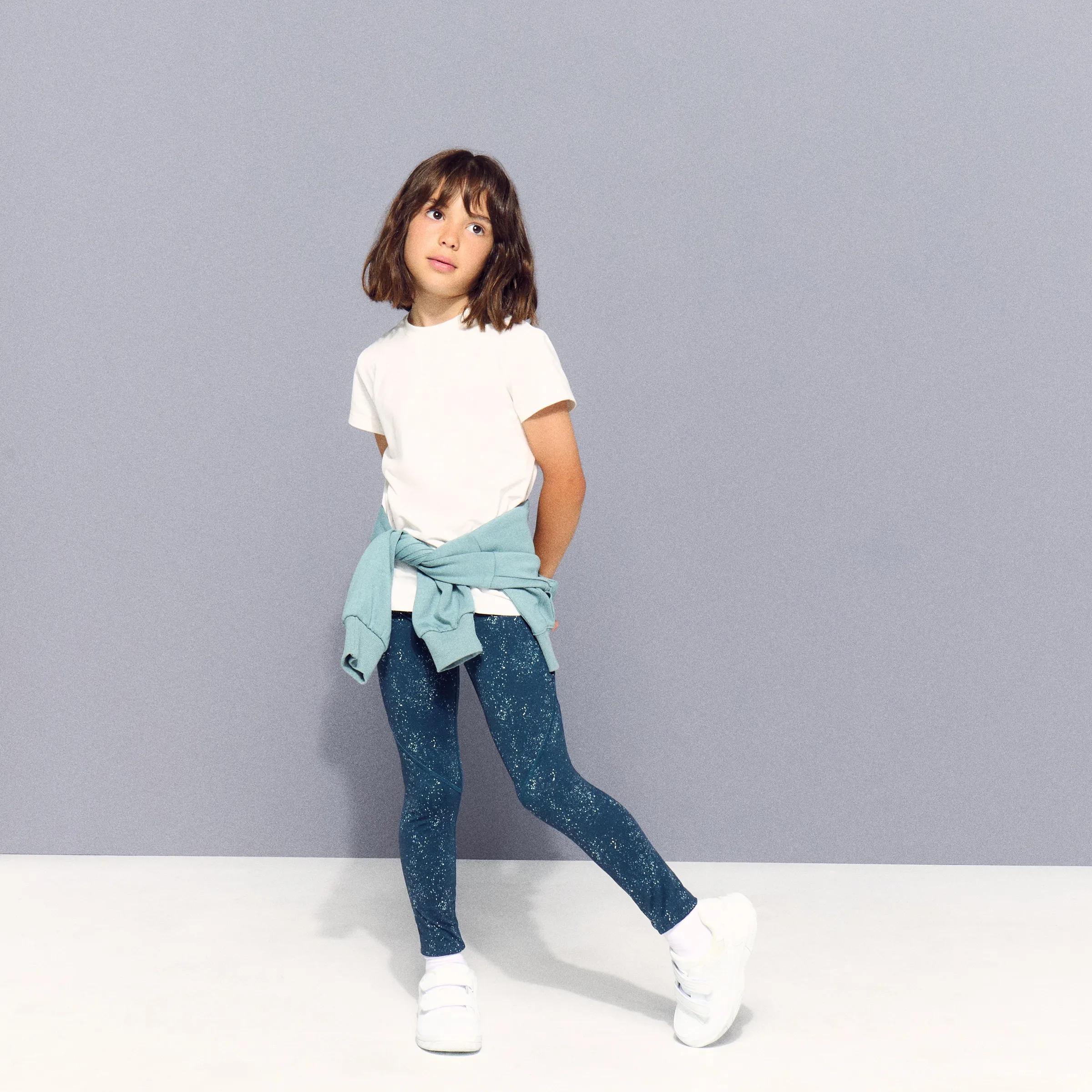 Длинные леггинсы для тренировок девочки Boomerang, зеленый 
Длинные леггинсы для тренировок девочки Boomerang, зеленый