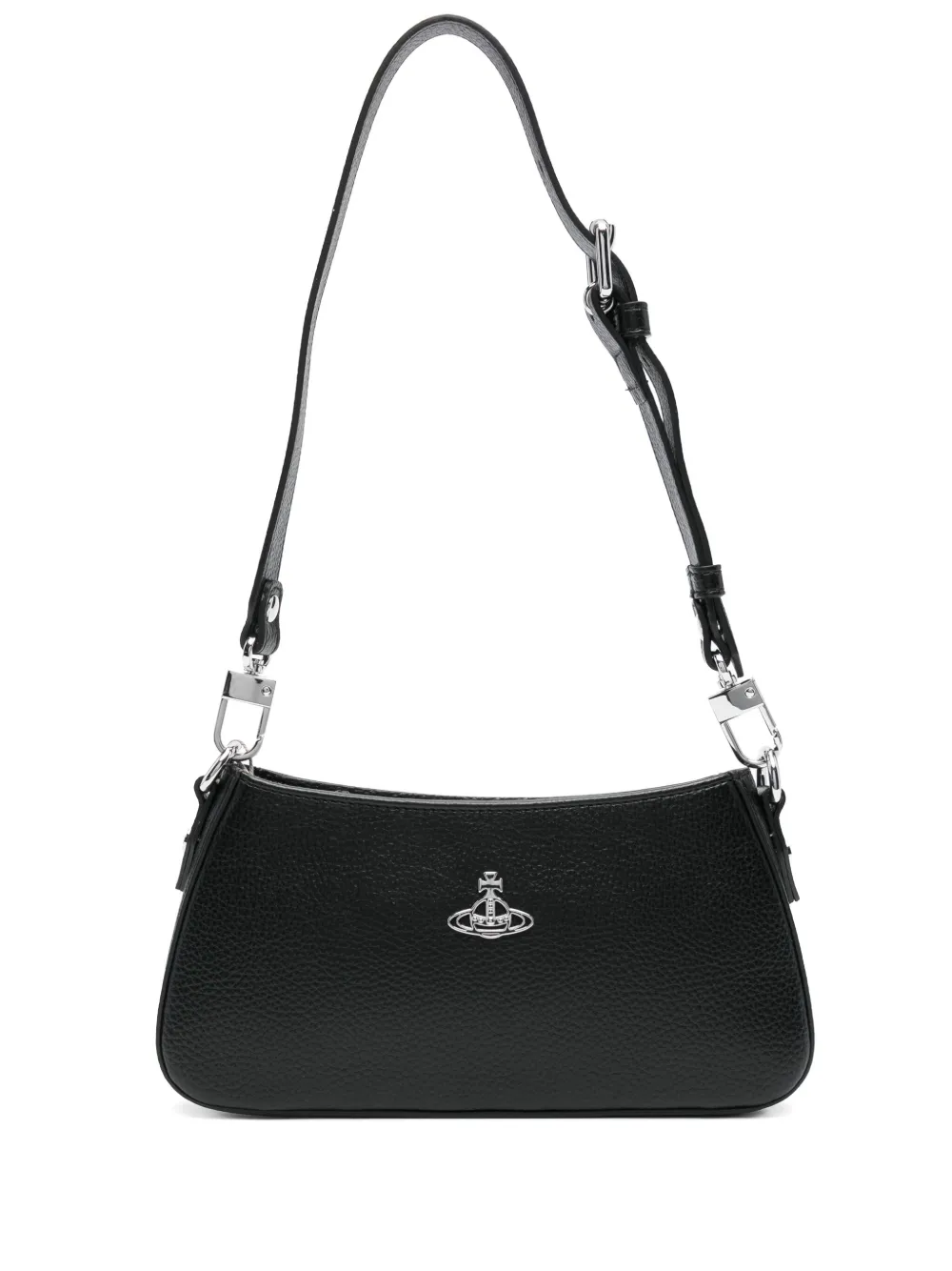 Сумка через плечо из кожи с круглой пластиной Vivienne Westwood, черный
Сумка через плечо из кожи с круглой пластиной Vivienne Westwood, черный
