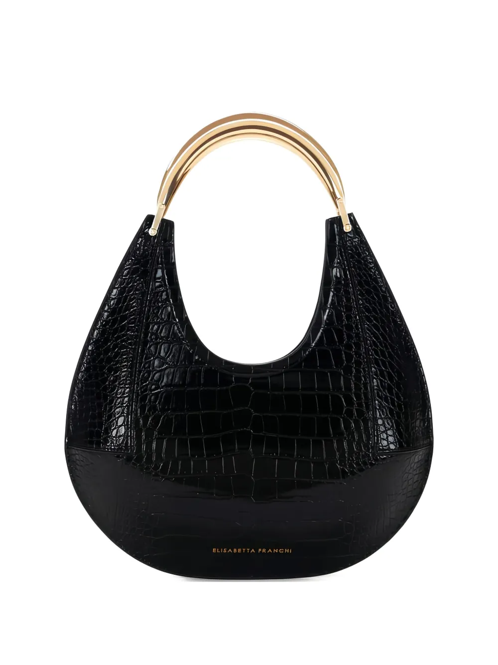 Сумка среднего размера через плечо с тиснением под крокодила Elisabetta Franchi, черный
Сумка среднего размера через плечо с тиснением под крокодила Elisabetta Franchi, черный