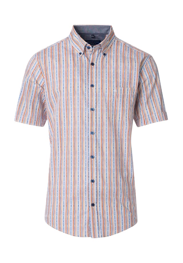 Повседневная рубашка удобного кроя с коротким рукавом и воротником на пуговицах Casamoda, оранжевый
Повседневная рубашка удобного кроя с коротким рукавом и воротником на пуговицах Casamoda, оранжевый