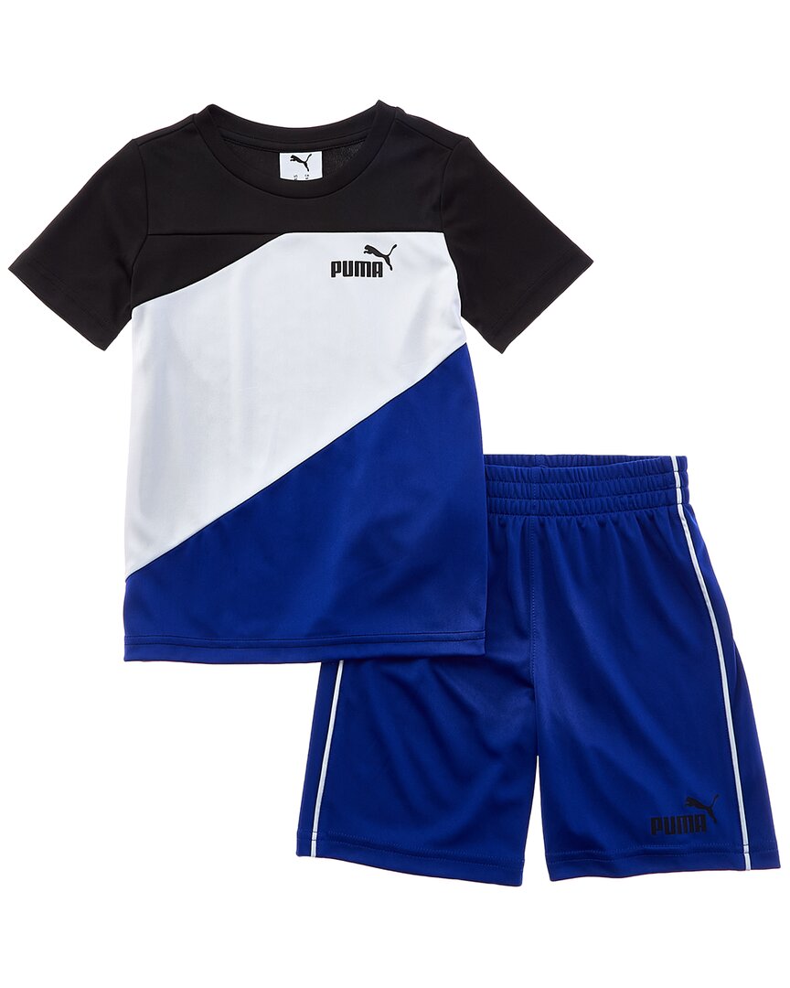 Комплект из 2-х футболок и шорт PUMA Interlock Puma, синий
Комплект из 2-х футболок и шорт PUMA Interlock Puma, синий