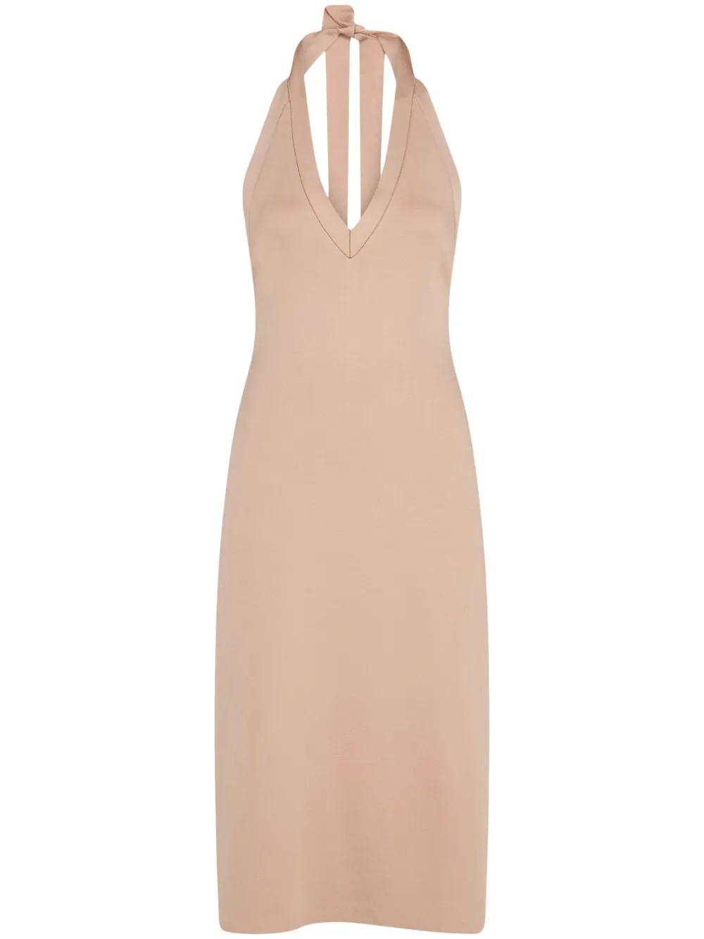 Трикотажное платье миди с вырезом халтер Ferragamo, розовый
Трикотажное платье миди с вырезом халтер Ferragamo, розовый