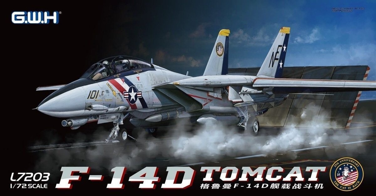 Great Wall Hobby L7203 F-14D ВМС США VF-2 Bounty Hunters 1/72 Inna marka
Great Wall Hobby L7203 F-14D ВМС США VF-2 Bounty Hunters 1/72 Inna marka