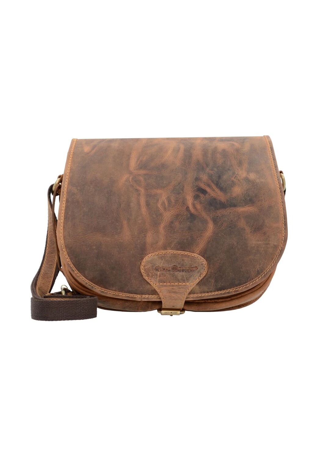 Винтажная кожаная сумка через плечо 30 см Green Burry, коричневый
Винтажная кожаная сумка через плечо 30 см Green Burry, коричневый