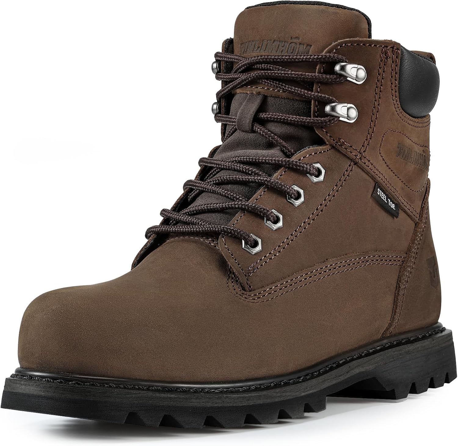 Ботинки TINLIMHOM для мужчин, с металлическим/мягким носком, водоотталкивающие и противоскользящие, безопасные ботинки для мужчин и мужские ботинки для работников фабрики, коричневый/стальной/темно-коричневый
Ботинки TINLIMHOM для мужчин, с металлическим/мягким носком, водоотталкивающие и противоскользящие, безопасные ботинки для мужчин и мужские ботинки для работников фабрики, коричневый/стальной/темно-коричневый